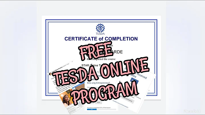 FREE TESDA ONLINE PROGRAM