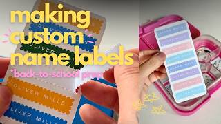 how I make custom sticker sheets with my Cricut // the easiest way to make name labels at home!