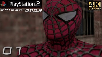 PS2 Spider-Man 2 The Game (2004) Walkthrough 1 What Might Have Been & A Day In The Life [4K 60fps]