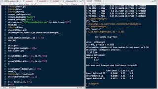 One Sample Sign Test in R