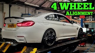 4 Wheel Alignment  Hunter Laser Technology