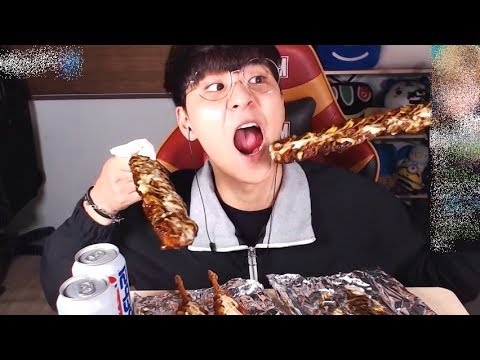 닭꼬치를 먹었습니다! ♪ChocoMan Mukbang eating show (Korean food)