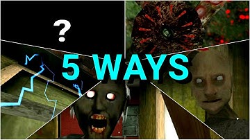 5 WAYS TO DIE and SECOND DEATH SCENE Granny Chapter 2 (game over)