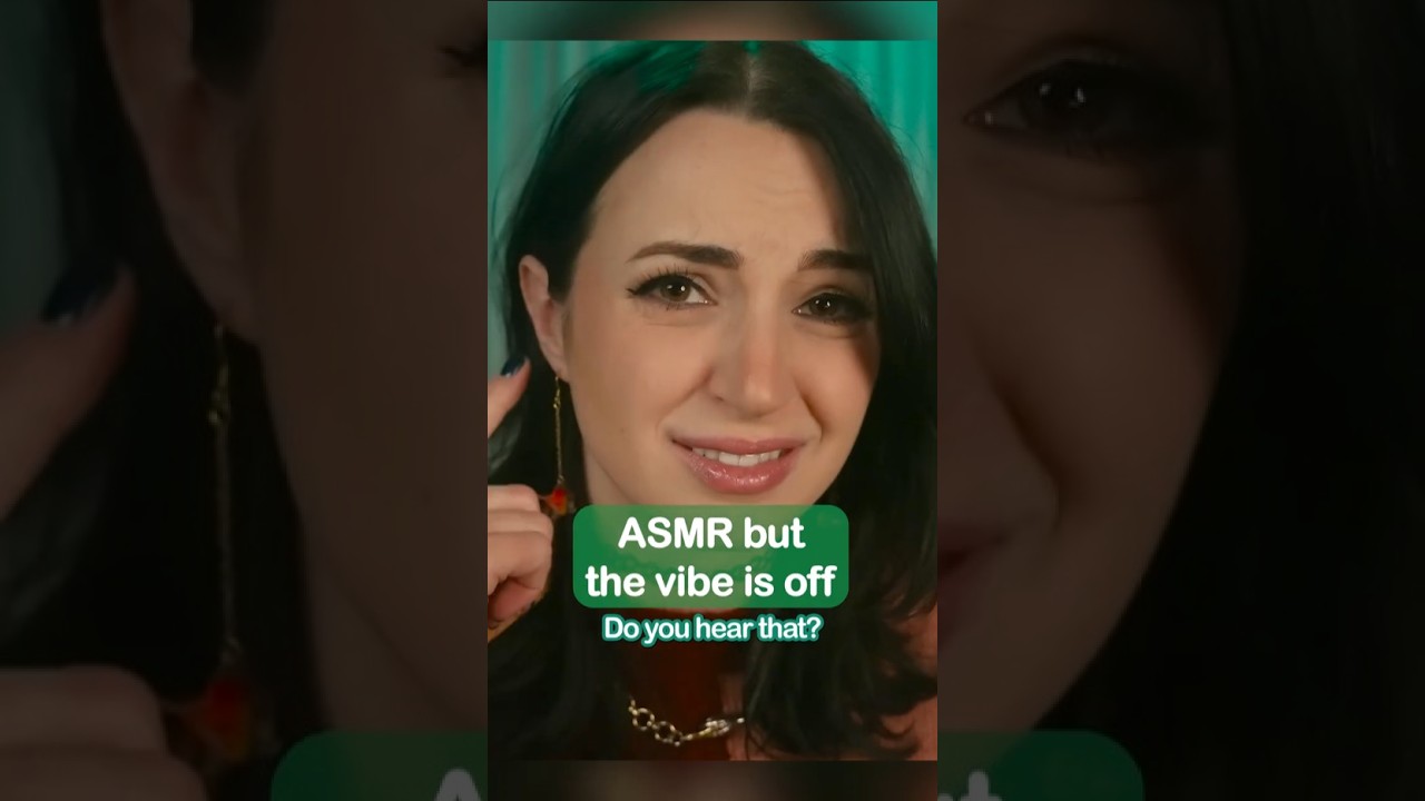 ASMR but the vibe is off #asmr #shorts