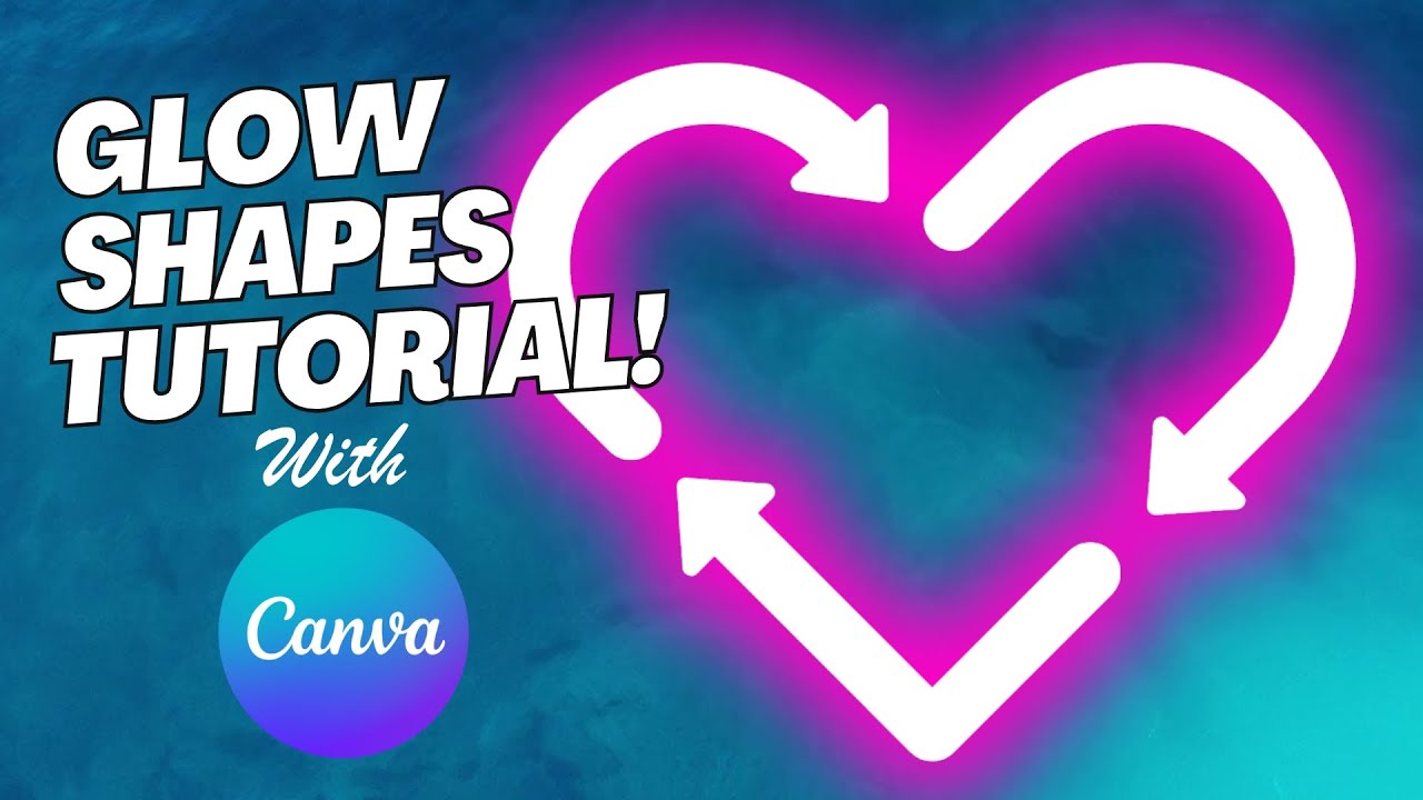 GLOWING SHAPES TUTORIAL CANVA - YouTube