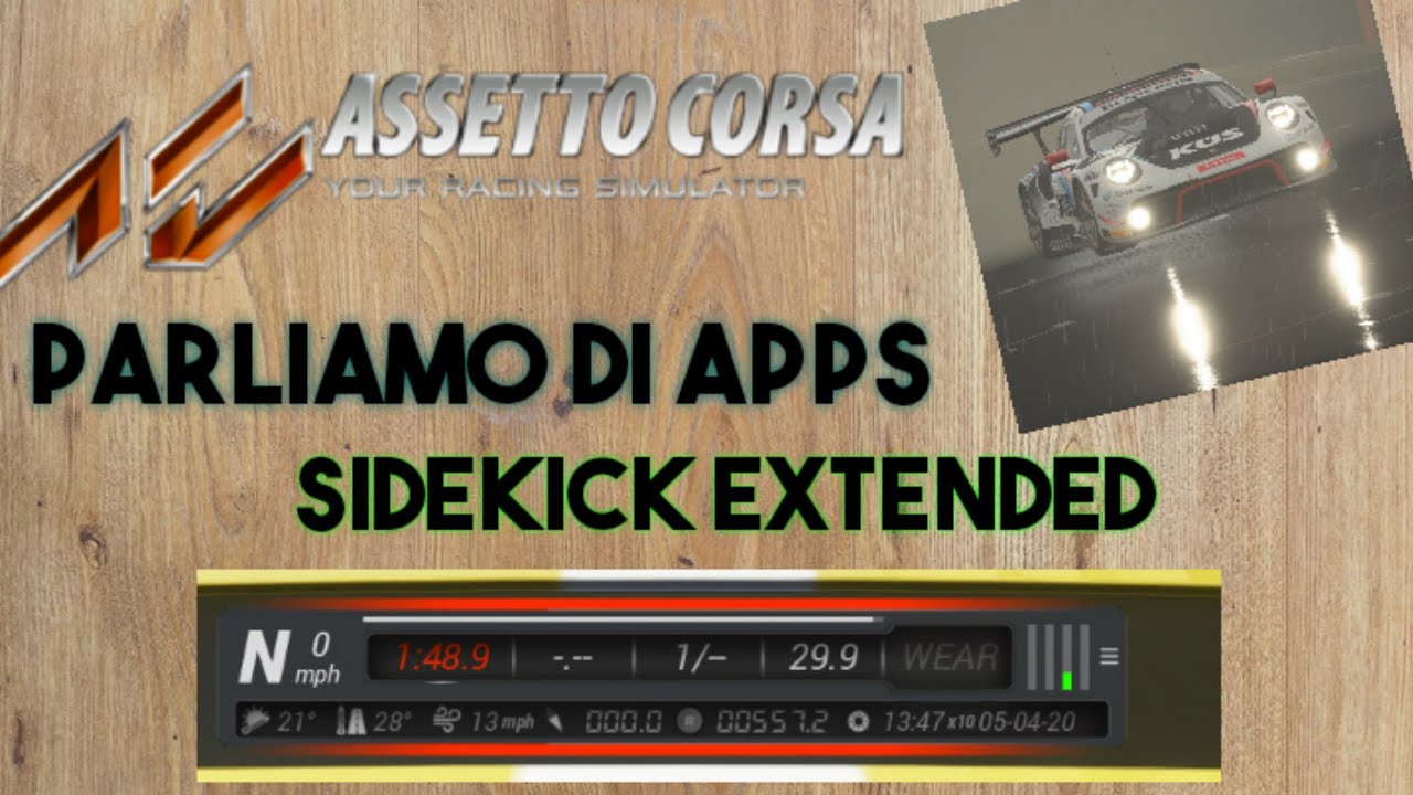 Assetto Corsa APPS Sidekick extended YouTube