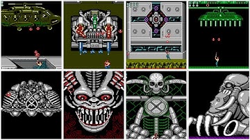 Fight all bosses in super c game (NES)