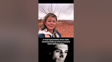 Static Electricity Builds Before Lightning Strikes! #shorts #lighting #trollface #trending #fyp