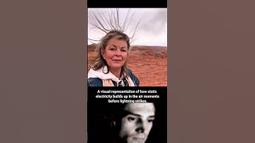 Static Electricity Builds Before Lightning Strikes! #shorts #lighting #trollface #trending #fyp