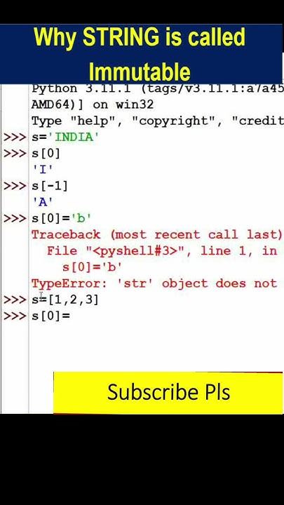 Why string is called immutable - YouTube