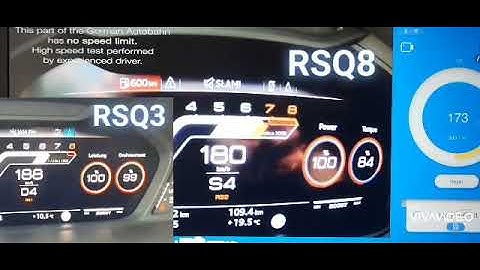 RSQ8 Stock vs RSQ3 APR | 100-250 km/h