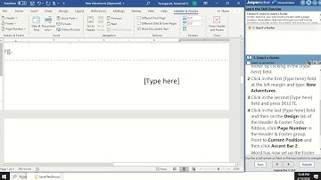 JasperActive Word 2019 Lesson 4: Creating Headers and Footers