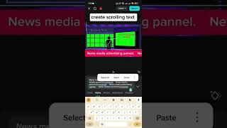 text scrolling animation | news scrolling text | tutorial | video editing #videoediting #videoeditor