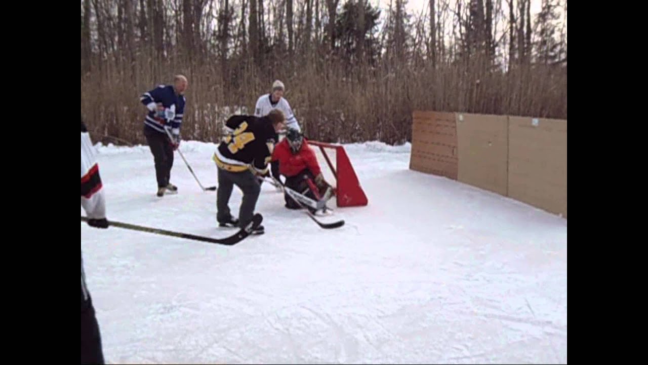 Pond Hockey Goal YouTube