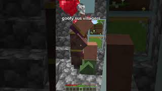 goofy sus villagers in minecraft 😳🥵💀 screenshot 4