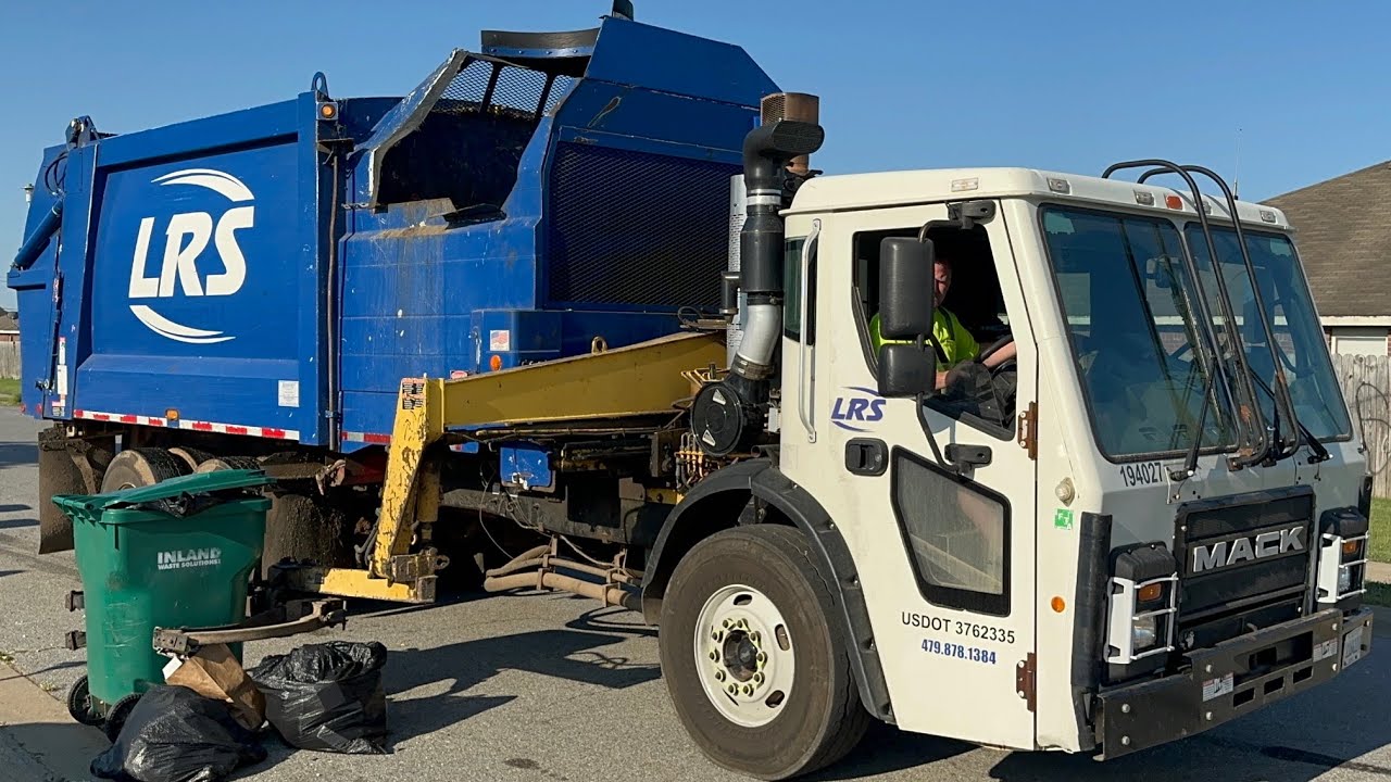 LRS Mack LR Heil Durapack Rapid Rail Garbage Truck on Cool Carts YouTube
