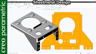 Sheet Metal Tutorial | Motor frame support in Creo Parametric