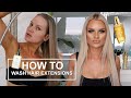 HOW TO WASH TAPE IN HAIR EXTENSIONS