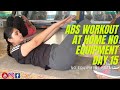 Abs Workout at Home no Equipment Day 15