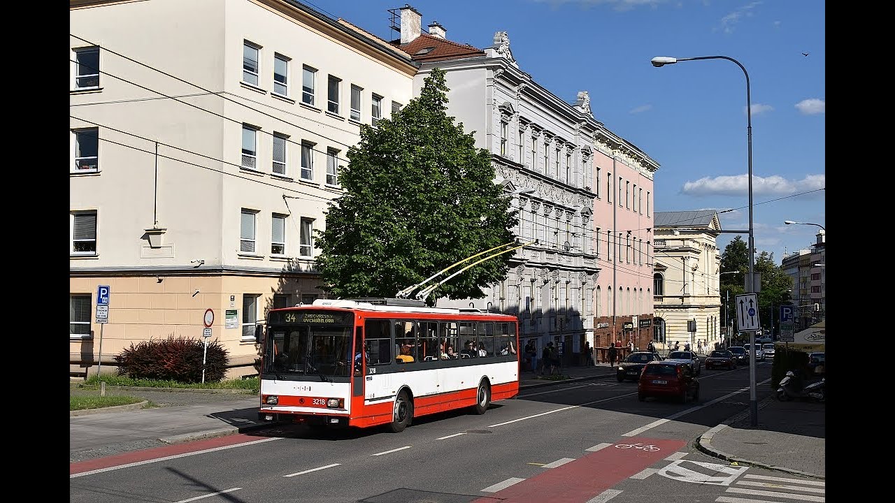 [BRNO - Škoda 14Tr08/6 ev.č. 3218] Linka 34 Česká - Klusáčkova (jízda)