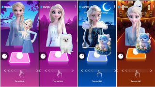 Kid Elsa Vs Frozen Elsa Vs Evil Elsa Vs Boy Elsa BUT In Tiles Hop! Let It Go|Do You Want to Snowman