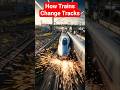 How Trains Change Tracks at High Speed Without Crashing?!#Trains #Engineering #BulletTrain #foryou