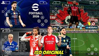 eFootball PES 2026 PPSSPP Android Offline Full Update UCL & League Kits 25/26 Season 4k Graphics screenshot 1