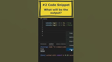 Code Snippet #2. What will be the output? #javascript #reactjs