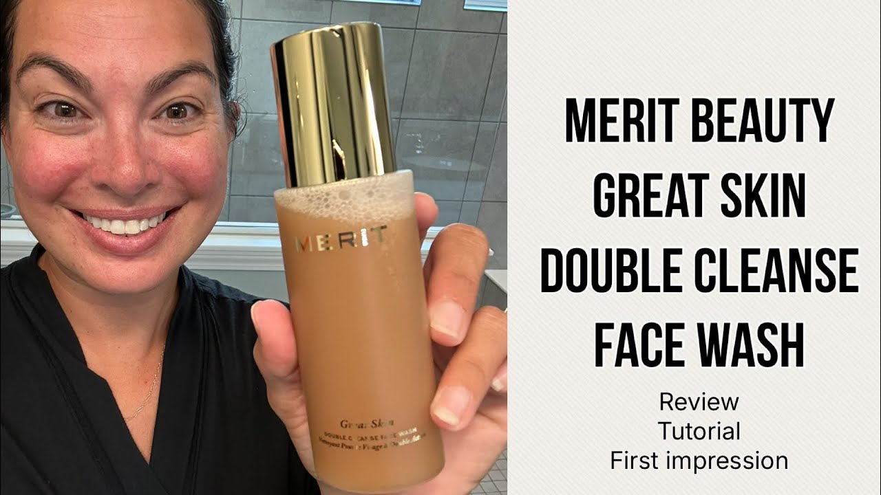 Merit Beauty Great Skin Double Cleanse Face Wash Review | Gentle & Effective