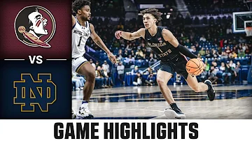 Florida State vs. Notre Dame Game Highlights | 2023-24 ACC Men’s Basketball