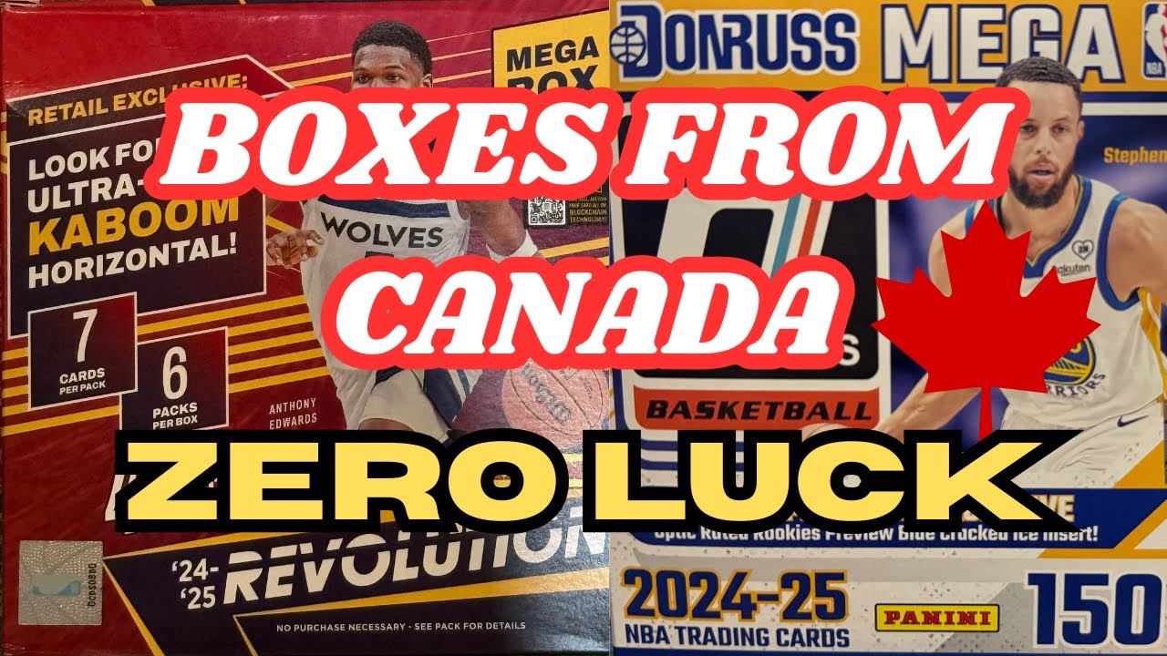Panini Revolution 2024-25 Mega Box and Donruss 2024-25 Mega Box from Canada | Unbox 18