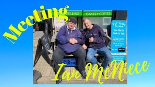 Doc Martin meeting Ian McNeice, Port Isaac, North Cornwall England