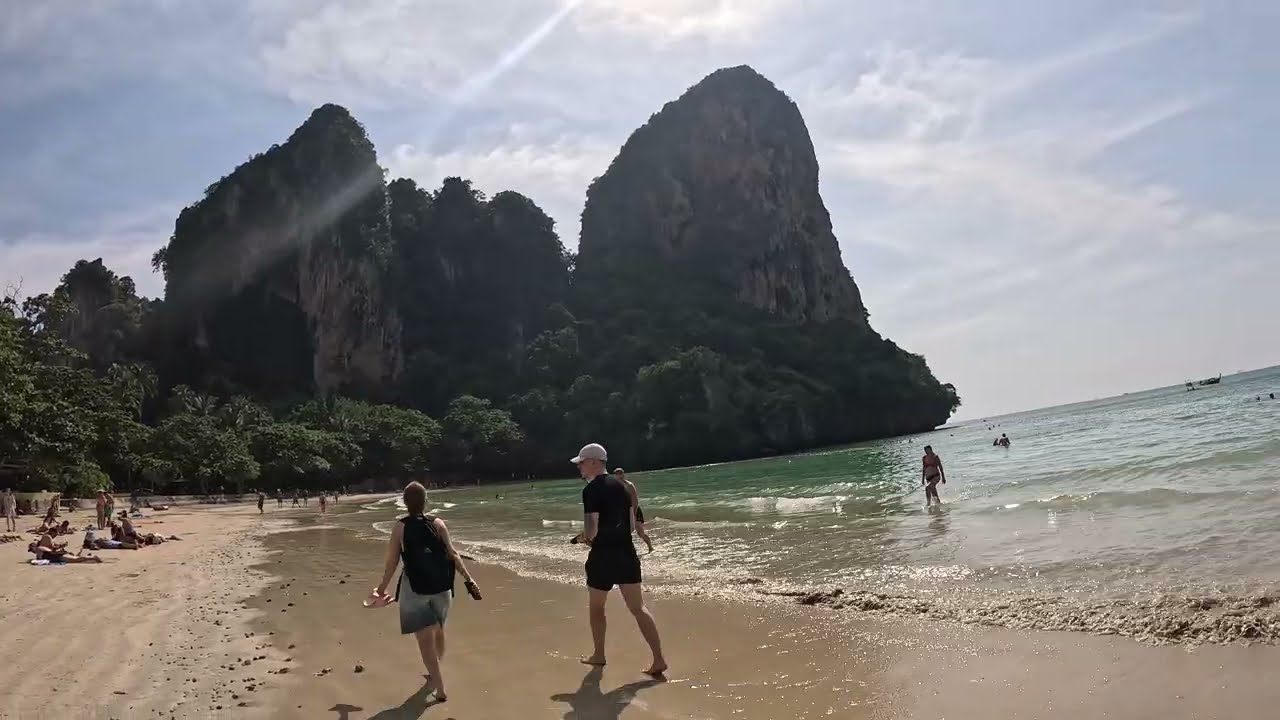 Walking Backwards on Railay West Beach | Slow Beach Walk in Thailand