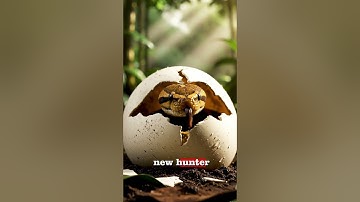 Timelapse van het uitkomen van een python-ei in 8 seconden | Cinematografische 4K realistische na...