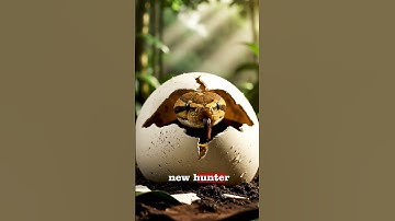 Timelapse van het uitkomen van een python-ei in 8 seconden | Cinematografische 4K realistische na...