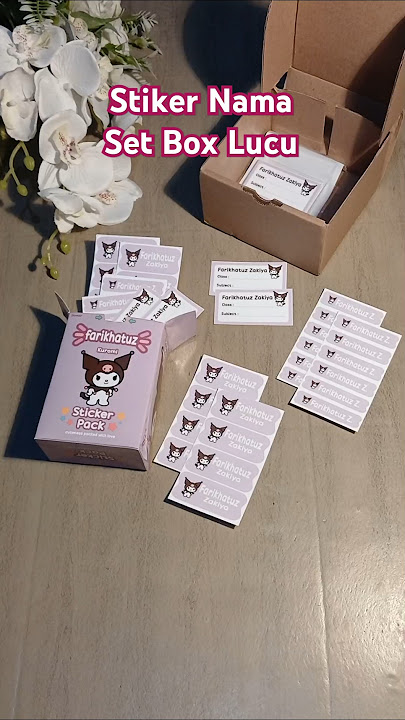 GEMAS banget kalau stikernya kayak gini #stiker #stikernama #stikerlucu #stikerlabel #stikerpensil