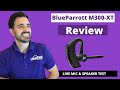 NEW BlueParrott M300-XT Bluetooth Headset Review - LIVE MIC & SPEAKER TEST