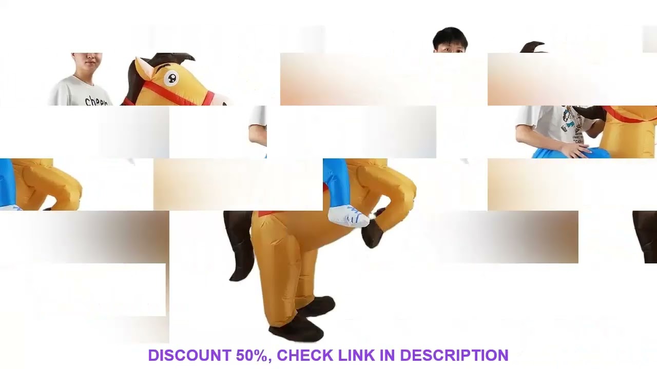 Riding Horse Inflatable Costume Halloween Show Costume Funny Animal Ride Walking Jazz Horse Inflatab