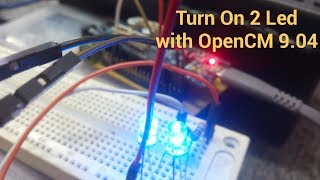 Turn on 2 led with OpenCm 9.04 with Robotis ide