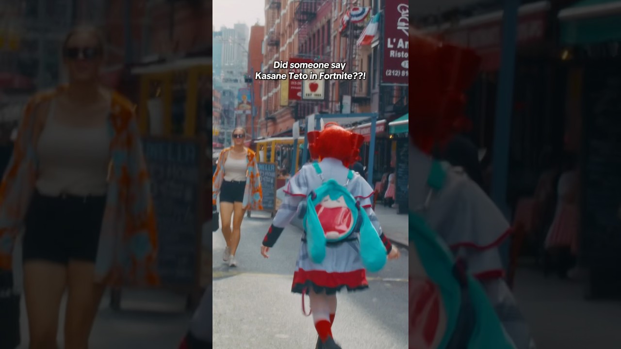 “OMG! The Fortnite Girl!” 🥖 #kasaneteto #teto #kasanetetocosplay #utaloid #vocaloid #fortnite #miku