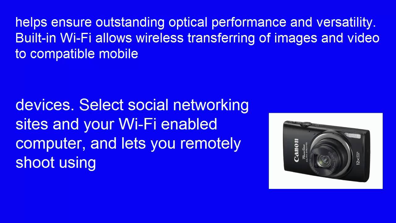 Key Features Of The Canon PowerShot ELPH 340 HS