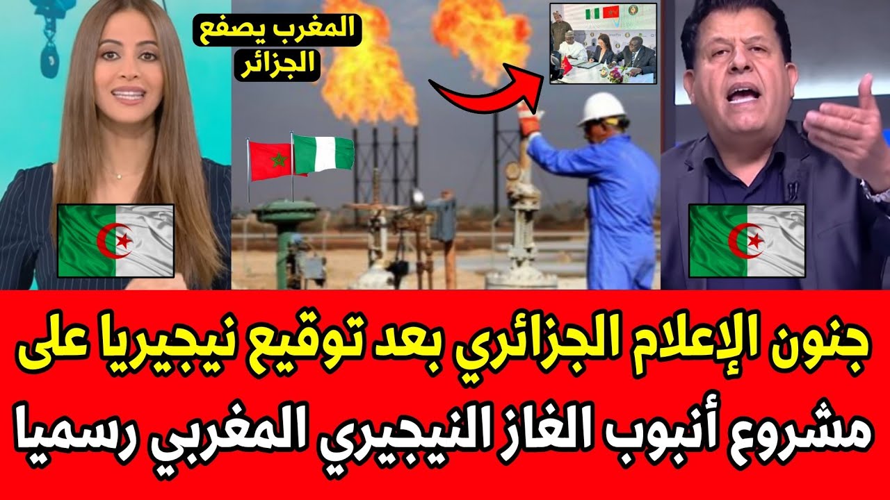 شاهد جنون الإعلام الجزائري بعد توقيع نيجيريا على مشروع أنبوب الغاز النيجيري المغربي رسميا