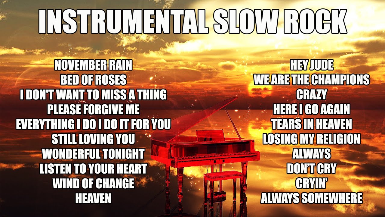 Instrumental Slow Rock - Soothing Piano Sound Instrumental Slow Rock - Soothing Piano Sound