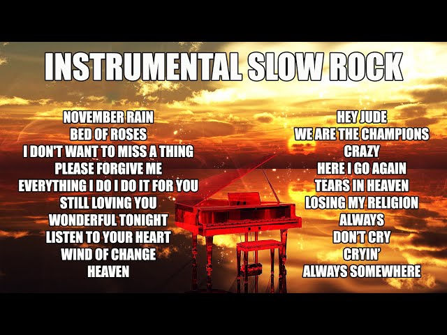 Instrumental Slow Rock - Soothing Piano Sound class=