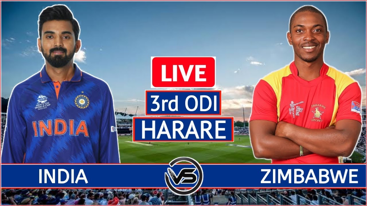 India vs Zimbabwe 3rd ODI Live IND vs ZIM 3rd ODI Live Scores and Commentary