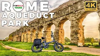 Rome Aqueduct Park Virtual Bike Ride in 4K