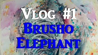 Art Of Ward - The Art of Ward Jene Stroud  -  "Brusho Elephant" Vlog #1