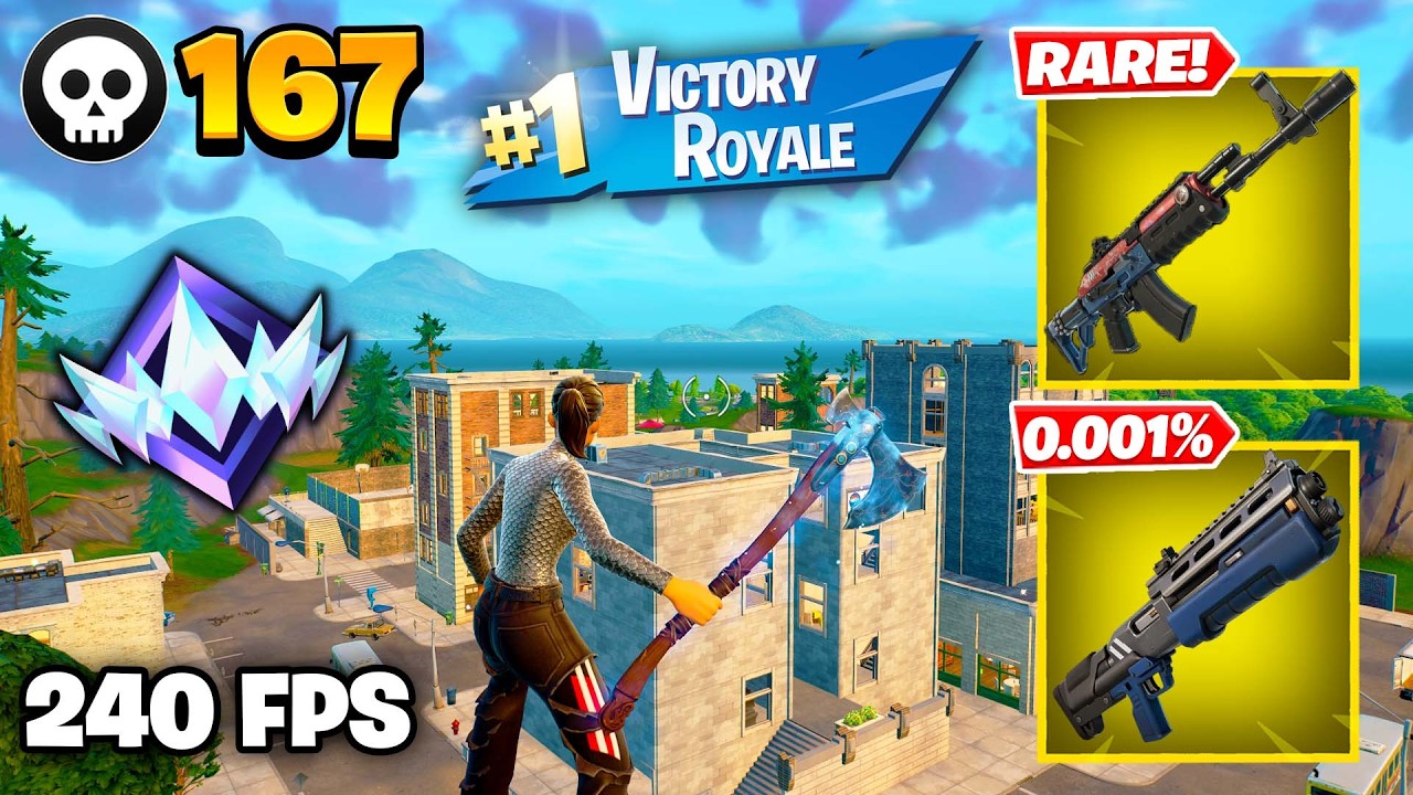 167 Elimination "RANKED RELOAD" Gameplay Wins (Fortnite Chapter 7 Keyboard & Mouse)