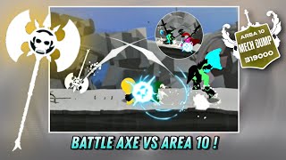 BATTLE AXE VS AREA 10! - Stickman The Flash screenshot 5