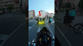 Cyclist Blows Through Red Light And Instantly Drops! #Shorts